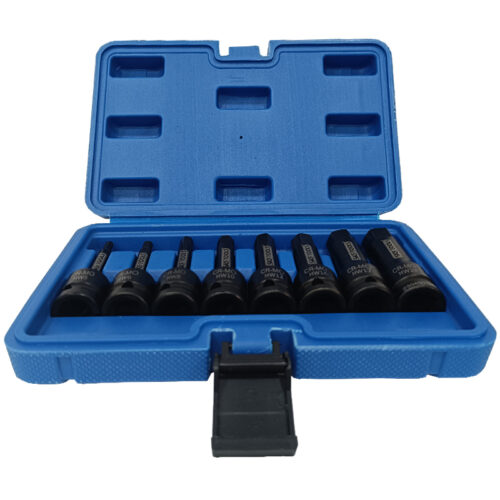 Σετ μύτες καρυδάκια μακριά ALLEN 1/2 ίντσας 8 τεμαχίων αέρος SKS TOOLS 23040010.