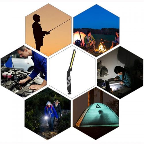 Επαναφορτιζόμενος φακός εργασίας COB LED.