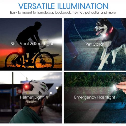 Σετ εμπρόσθιος & πίσω επαναφορτιζόμενος φακός ποδηλάτου F-003.