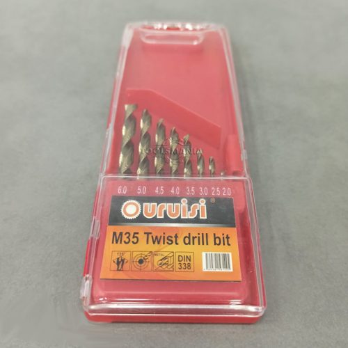 Σετ τρυπάνια HSS 5% COBALT 8 τεμαχίων.