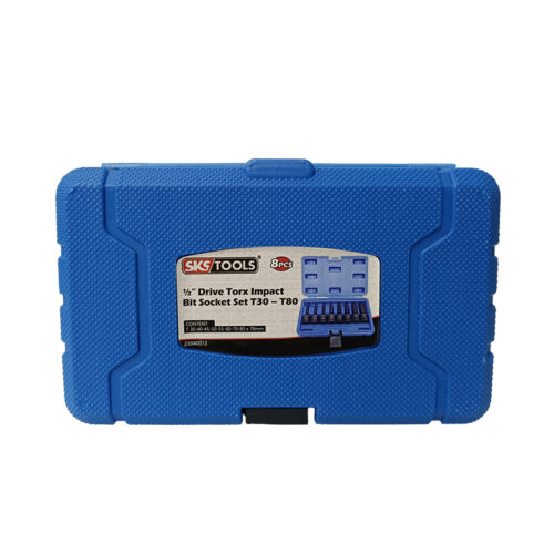 Σετ μύτες καρυδάκια μακριά TORX 1/2 ίντσας 8 τεμαχίων αέρος SKS TOOLS 23040012.