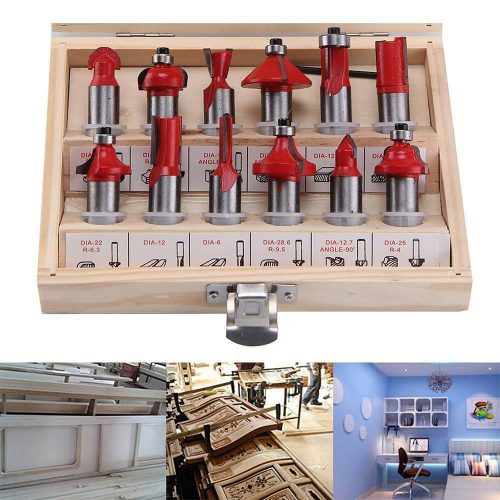 Κοπτικά router TCT σετ 12 τεμαχίων.