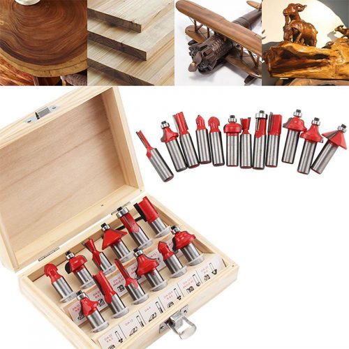 Κοπτικά router TCT σετ 12 τεμαχίων.