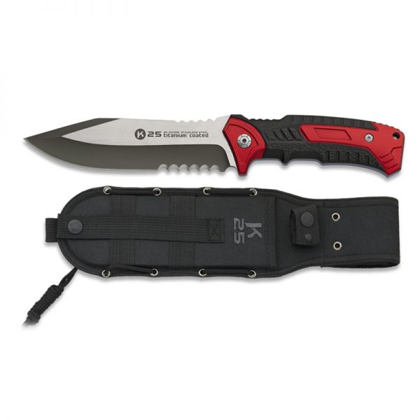 ΜΑΧΑΙΡΙ K25, Tactical Knife, Red , 14cm, 32268.