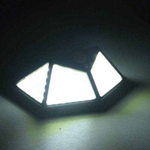 Ηλιακό φωτιστικό τοίχου με ανιχνευτή κίνησης 114 LED.