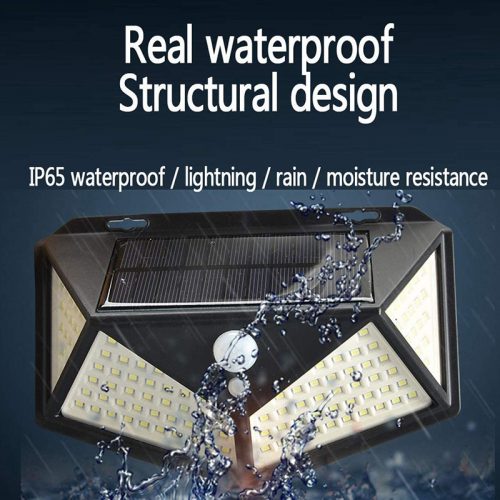 Ηλιακό φωτιστικό τοίχου με ανιχνευτή κίνησης 114 LED.