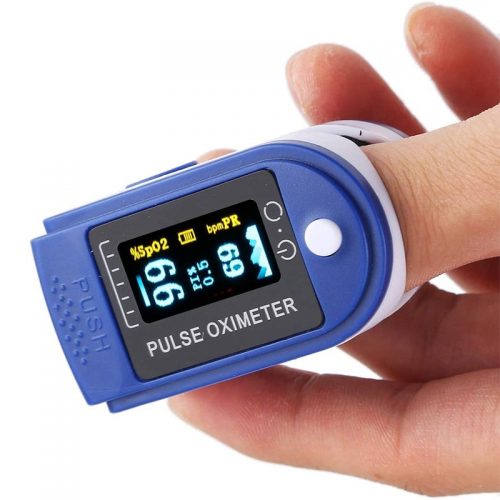 Παλμικό οξύμετρο δακτύλου ακριβείας & μεγάλη περιστρεφόμενη οθόνη & στις 4 Πλευρές.