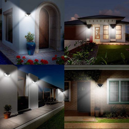 Ηλιακό φωτιστικό τοίχου με ανιχνευτή κίνησης 114 LED.