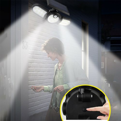 Τριπλός ηλιακός προβολέας με 112 LED, ανιχνευτή κίνησης και κάλυψη 270° SH-1260A.