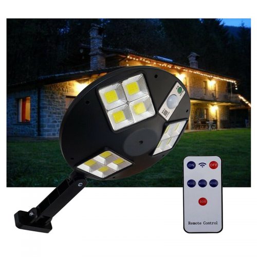 Ηλιακό φωτιστικό δρόμου με 12 COB LED & αισθητήρα κίνησης.