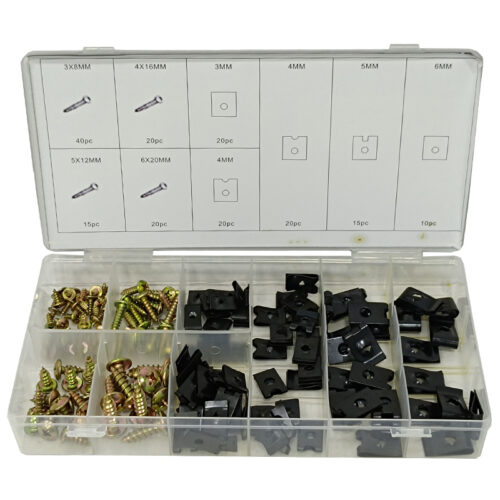 Βίδες & κλιπ U-TYPE σετ 170 τεμαχίων SKS TOOLS 40000430.