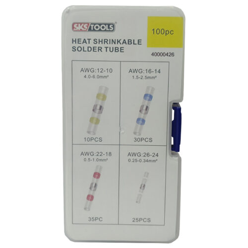 Σετ αδιάβροχα θερμοσυστελλόμενα με καλάι 100 τεμάχιων SKS/TOOLS 40000426.