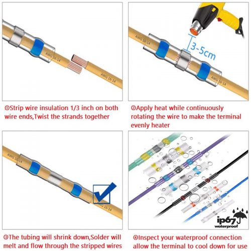 Σετ αδιάβροχα θερμοσυστελλόμενα με καλάι 50 τεμάχιων.