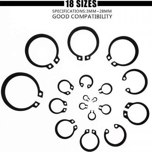 Ασφάλειες SNAP RING σετ 300 τεμαχίων.