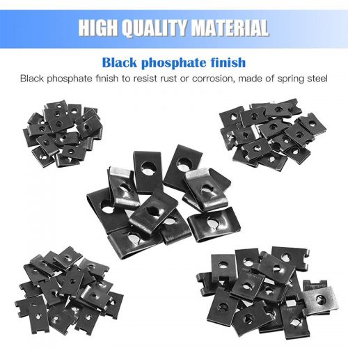 Βίδες & κλιπ U-TYPE σετ 170 τεμαχίων.