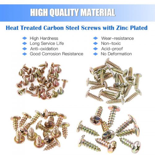 Βίδες & κλιπ U-TYPE σετ 170 τεμαχίων.