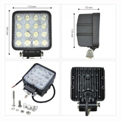 Προβολέας 16 LED Car Super Power Irradiation Lamp 48W.