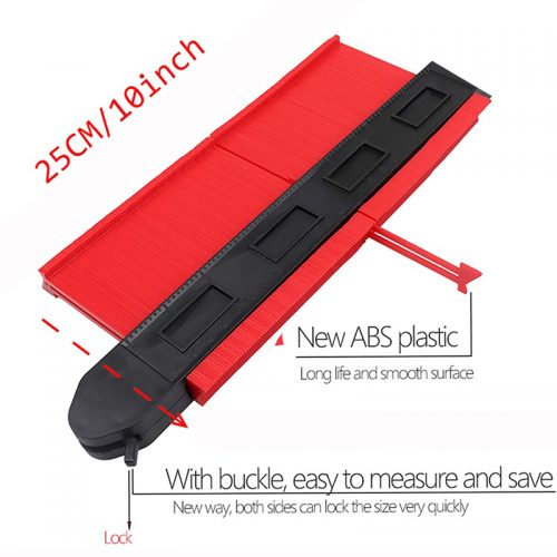 Το εργαλΕργαλείο αντιγραφής περιγράμματος με κλείδωμα 250mm.είο αντιγραφής περιγράμματος μας επιτρέπει να αντιγράψουμε με απόλυτη ακρίβεια τις ιδιαιτερότητες της επιφάνειας και να τις αποτυπώσουμε στο υλικό που είναι προς τοποθέτηση. Ιδανικό για την σωστή τοποθέτηση δαπέδων, κατάλληλο επίσης και για ξυλουργική επεξεργασία, μεταλλικές εργασίες ή για οποιαδήποτε εργασία μέτρησης και αντιγραφή.