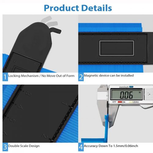 Εργαλείο αντιγραφής περιγράμματος με κλείδωμα 250mm.