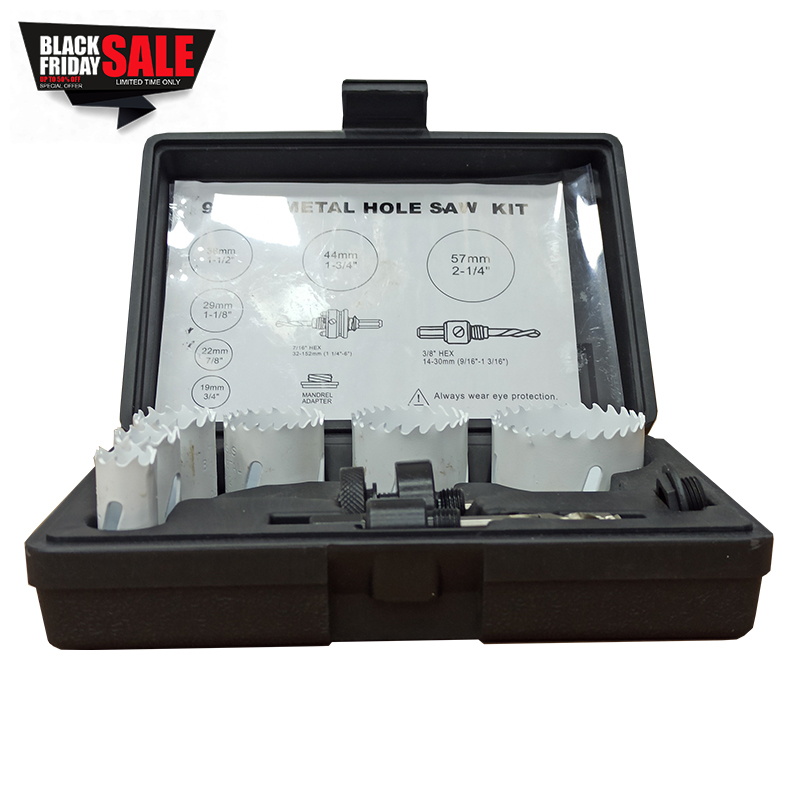 Σετ ποτηροτρύπανα Bi METALL ηλεκτρολόγων 9 τεμαχίων.