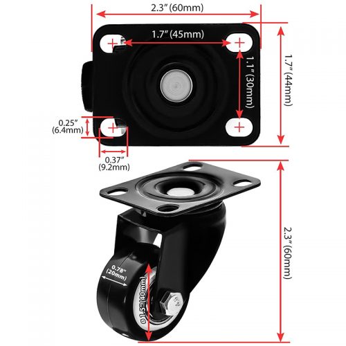 Ρόδα 1,5 ίντσας.