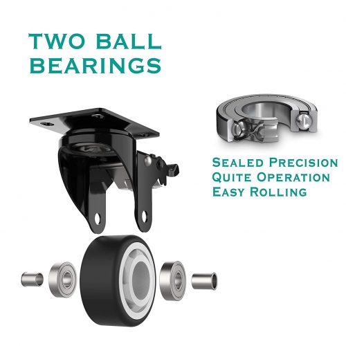 Ρόδα 3 ίντσες με φρένο.