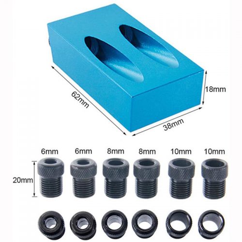 Οδηγός διάτρησης κρυφών ενώσεων καβιλιέρα 6mm, 8mm & 10mm.