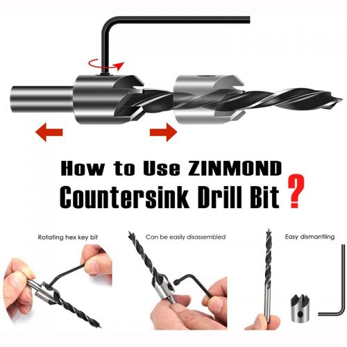 Σετ τρυπάνια ξύλου ρυθμιζόμενης φρέζας 7 τεμαχίων.