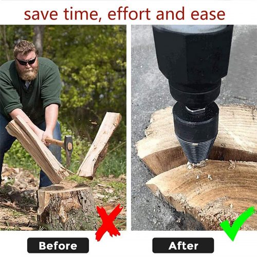 Κώνος τρυπάνι σχισίματος καυσόξυλων 42 mm με άξονα SDS PLUS.