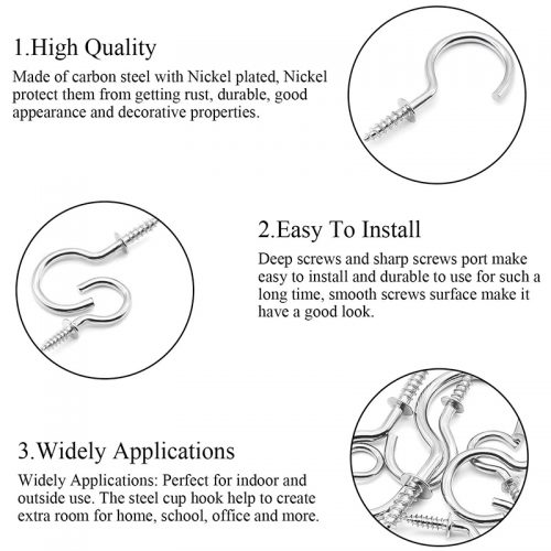 Σετ βίδες γάτζου, 7 μεγέθη, 150 τεμαχίων.