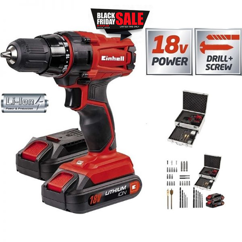 Δραπανοκατσάβιδο με 2 μπαταρίες & φορτιστή 18V / 1,3Ah 4513822.