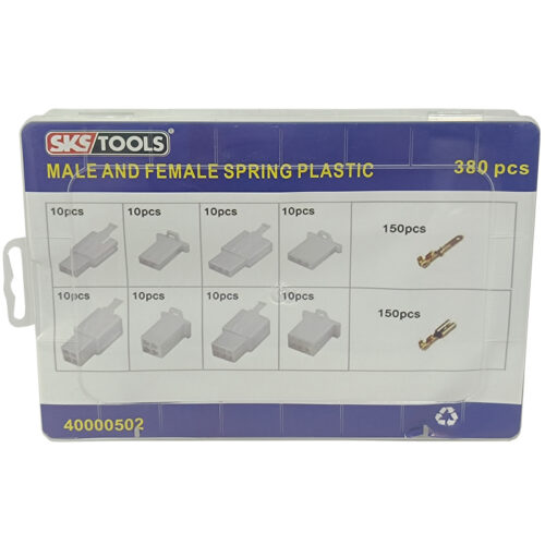 Υποδοχές τερματικού 2.8mm 2, 3, 4, 6pin σετ 380 τεμαχίων SKS TOOLS 40000502.