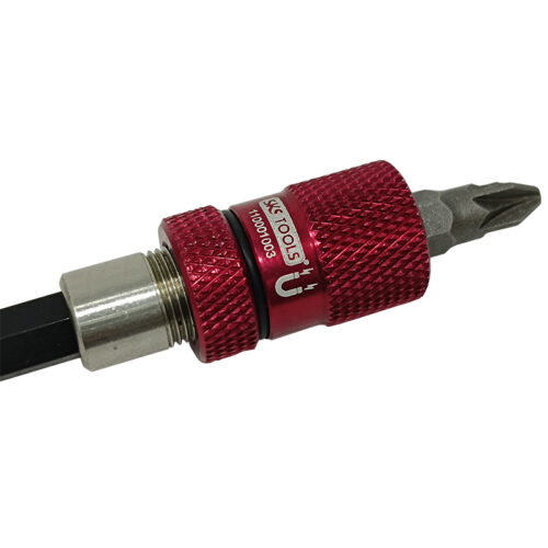 SUPER μαγνητικός ρυθμιζόμενος αντάπτορας για μύτες ¼ 60 mm κόκκινο SKS/TOOLS.