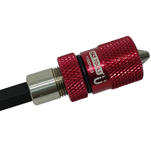 SUPER μαγνητικός ρυθμιζόμενος αντάπτορας για μύτες ¼ 60 mm κόκκινο SKS/TOOLS.