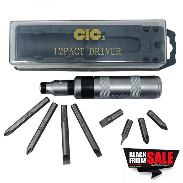 Σφυροκατσάβιδο (χτυπητό κατσαβίδι) σετ 10 τεμαχίων.