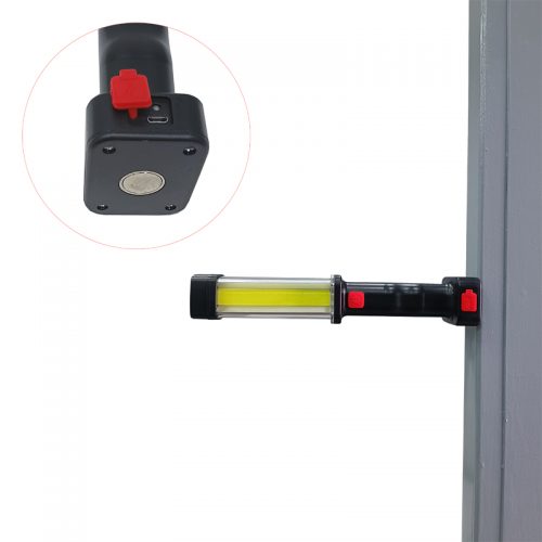 Επαναφορτιζόμενος φακός εργασίας LED COB με μαγνήτη & γάντζο 500Lm.