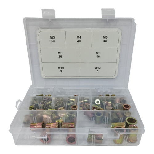 Πιρτσίνια με σπείρωμα 170 τεμαχίων Μ3 - Μ12 SKS TOOLS 40000549.