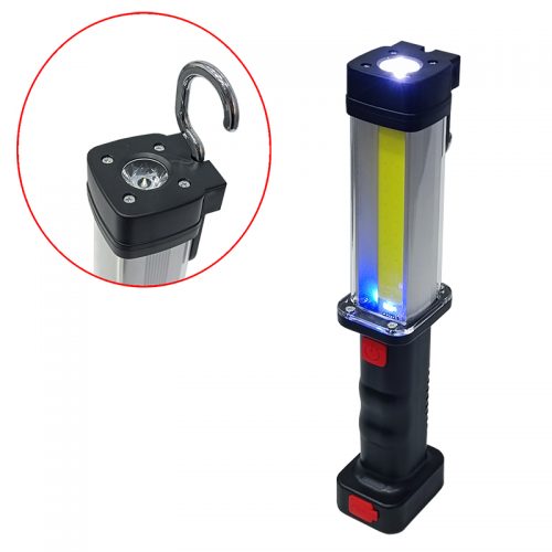 Επαναφορτιζόμενος φακός εργασίας LED COB με μαγνήτη & γάντζο 500Lm.