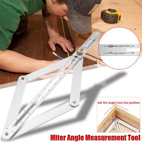 Εργαλείο μέτρησης πολλαπλών γωνιών, ρυθμιζόμενο μοιρογνωμόνιο από κράμα αλουμινίου.