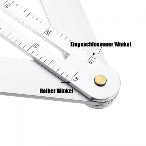 Εργαλείο μέτρησης πολλαπλών γωνιών, ρυθμιζόμενο μοιρογνωμόνιο από κράμα αλουμινίου.