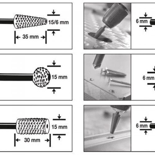 Σετ ράσπες μετάλλου & ξύλου 6 τεμαχίων.