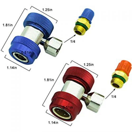 Ταχυσύνδεσμοι υψηλής & χαμηλής πίεσης για πλήρωση φρέον.