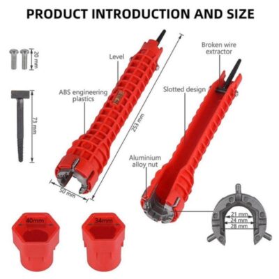 Πολυλειτουργικό κλειδί υδραυλικών 14 σε 1.