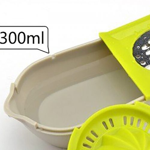 Ανοξείδωτο πολυεργαλείο στίφτης και κόφτης λαχανικών 3 σε 1.