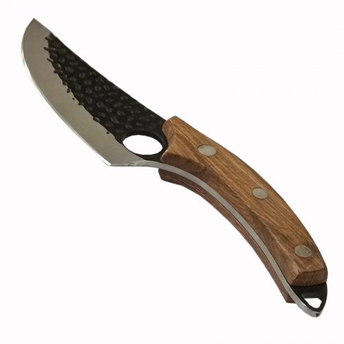 Μαχαίρι σφυρήλατο από ανοξείδωτο ατσάλι & δερμάτινη θήκη.