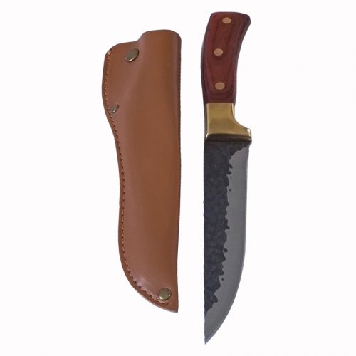 Μαχαίρι κυνηγιού σφυρήλατο με θήκη μαύρο 15 εκατοστά.