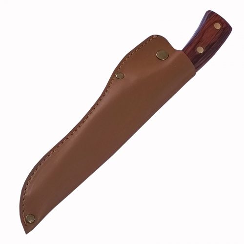 Μαχαίρι κυνηγιού σφυρήλατο με θήκη νίκελ 15 εκατοστά.