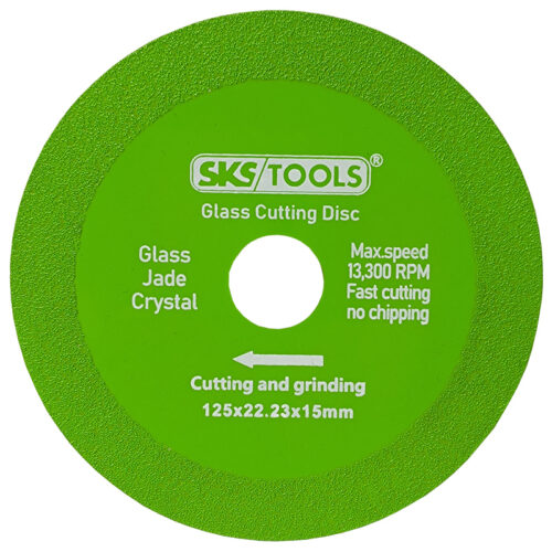 Δίσκος κοπής γυαλιού 125Χ22,23Χ15Χ1,2mm SKS/TOOLS 40000863.