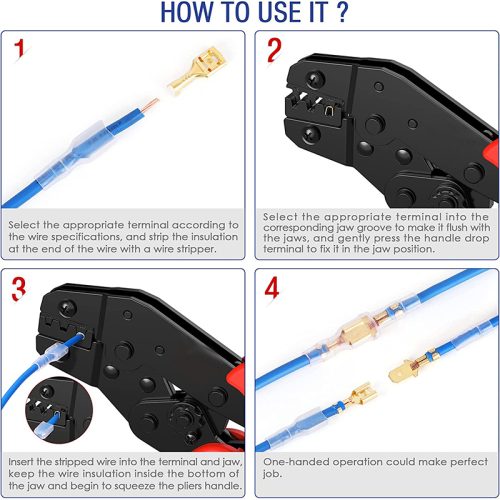 Πρέσα ακροδεκτών καστάνιας 0,5 - 1,5 mm².