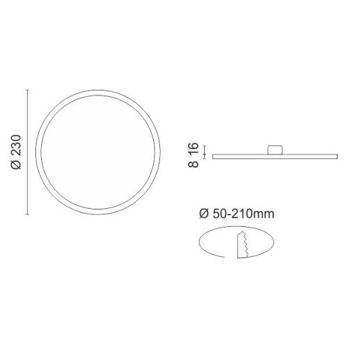 SPOTLIGHT ΡΥΘΜΙΖΟΜΕΝΟ ΦΩΤΙΣΤΙΚΟ LED PANEL 20W 6500K ΧΩΝΕΥΤΟ.